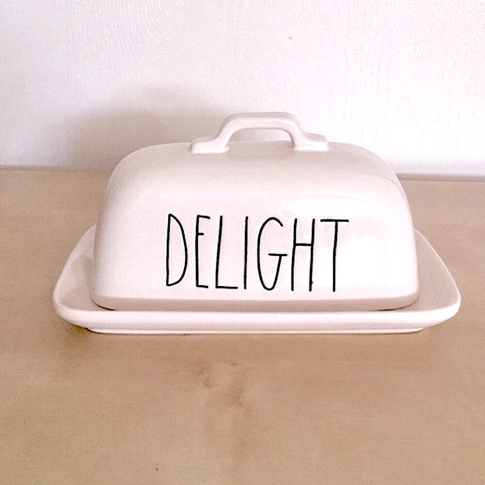 Rae Dunn Delight Butter Dish